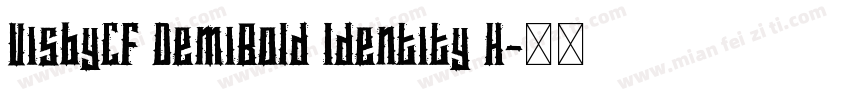 VisbyCF DemiBold Identity H字体转换